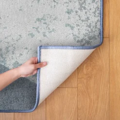 Sense of Place Hex Carpet Blue 6' x 9' Rectangle