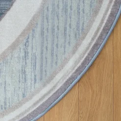 Sense of Place Highland Stripe Carpet Blue Oval