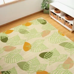 Sense of Place Leaf Carpet Green Rectangle