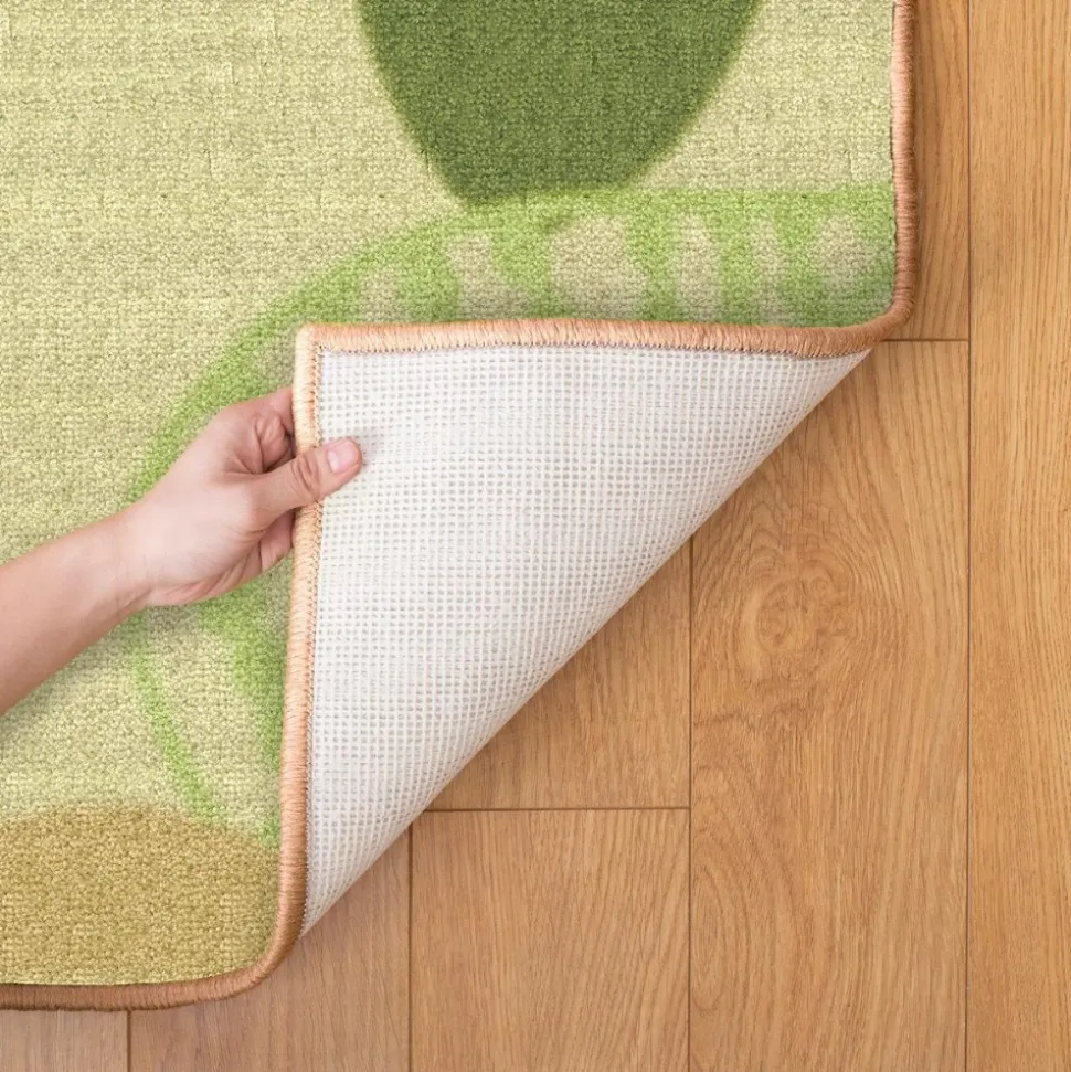 Sense of Place Leaf Carpet Green Rectangle