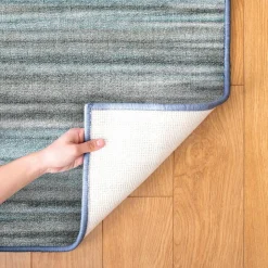 Sense of Place Nature's Stripes Carpet Blue Rectangle