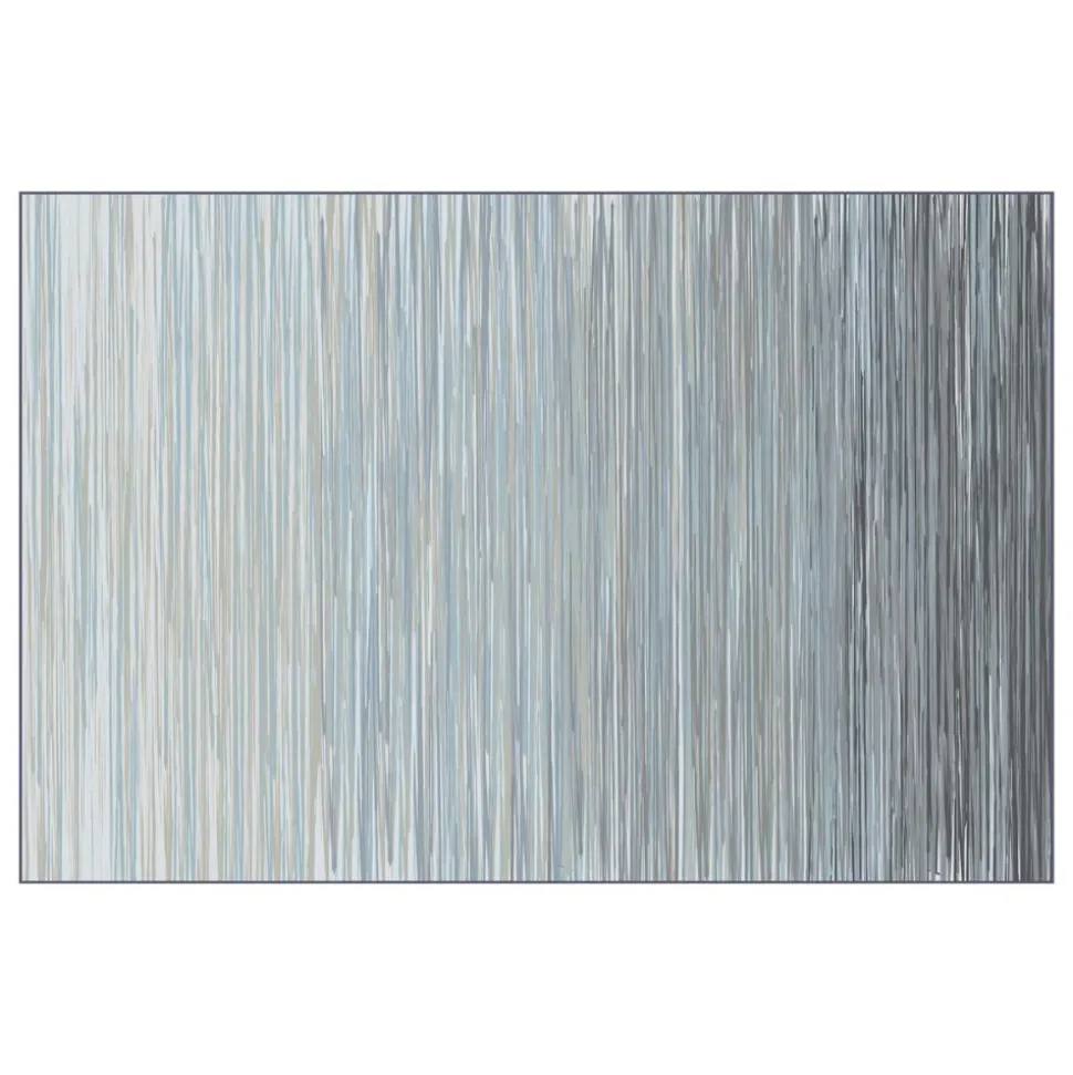 Sense of Place Nature's Stripes Carpet Blue Rectangle