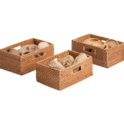 Sense of Place Rectangular Storage Baskets Set of 3