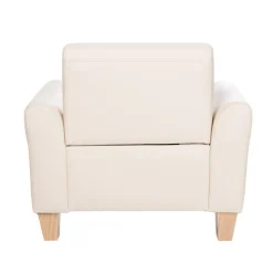 Sense of Place Tan Vinyl Couch and Chair