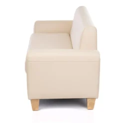 Sense of Place Tan Vinyl Couch and Chair