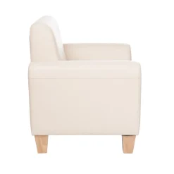 Sense of Place Tan Vinyl Couch and Chair