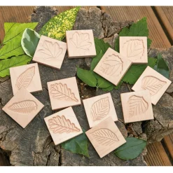 Sensory Leaf Tiles Set of 12