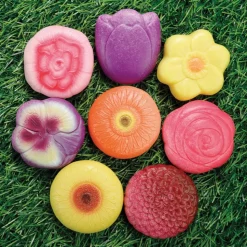 Sensory Play Stones: Flowers 8 Pieces