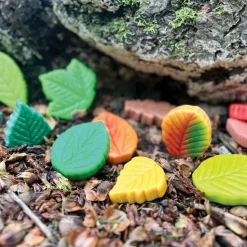 Sensory Play Stones: Leaves 12 Pieces