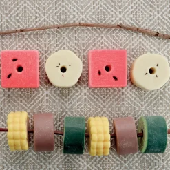 Sensory Play Stones: Threading Kebabs 12 Pieces