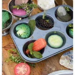 Sensory Play Stones: Vegetables 8 Pieces