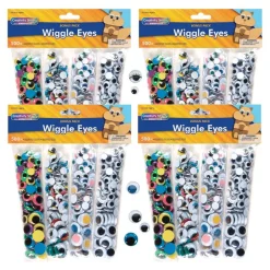 4 Sets of 500 Wiggly Eyes 2,000 Pieces
