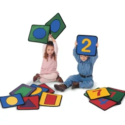 Shape and Number Squares 12" x 12" Set of 20