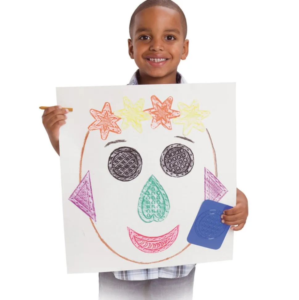 Shapes Rubbing Plates Set of 16