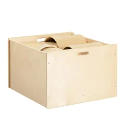 4-Sided Block Storage Box on Wheels