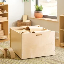 4-Sided Block Storage Box on Wheels