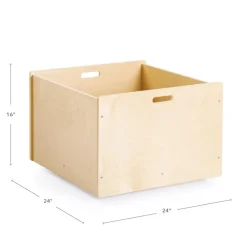 4-Sided Block Storage Box on Wheels