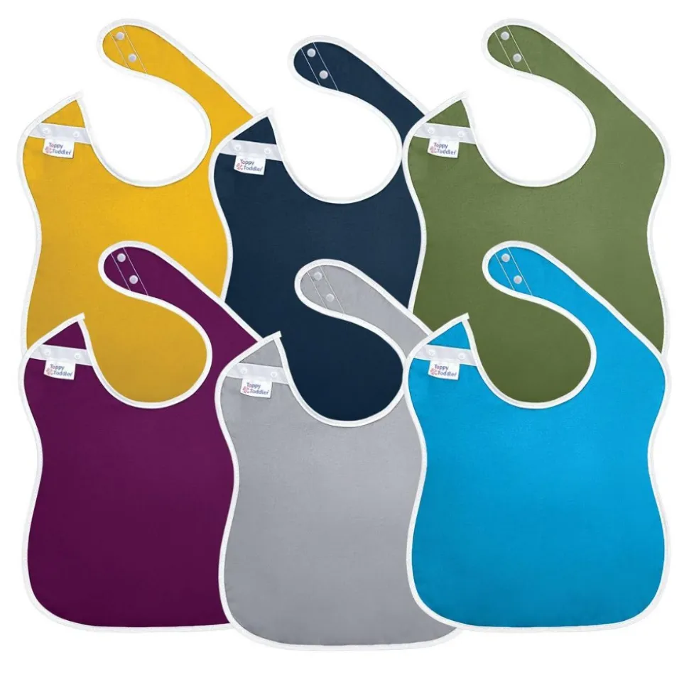 Side Snap Vinyl Bib Set of 6