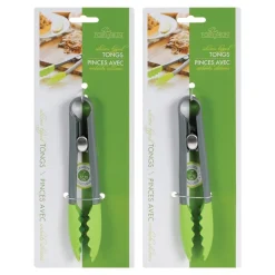 7" Silicone Mini Tongs Set of 2