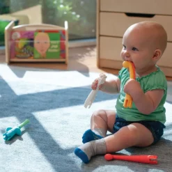 Silicone Tube Teethers Set of 4