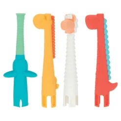Silicone Tube Teethers Set of 4