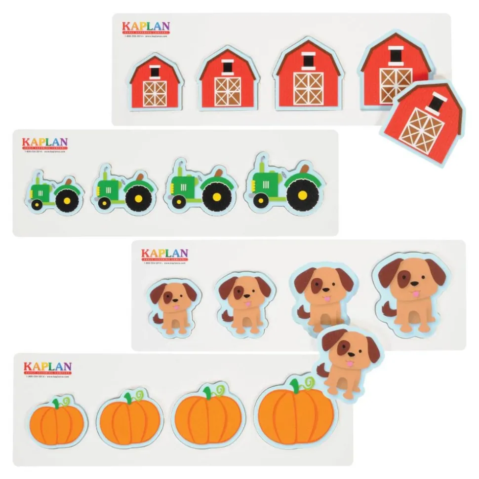 Size and Sequence Farm Puzzles Set of 4