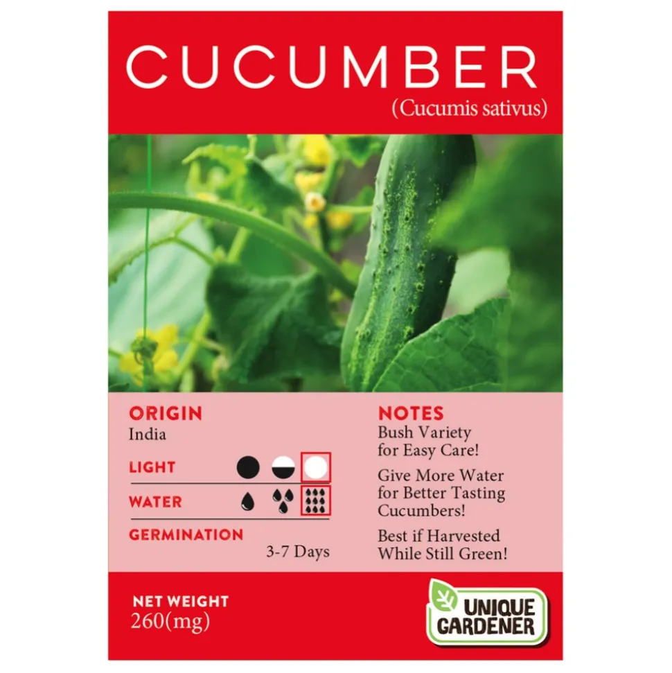 Slicing Cucumber Seeds 3-Pack