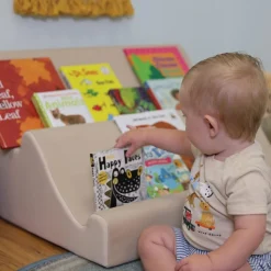 Soft and Cozy Book Display Tan