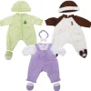 Soft and Loveable 20" Realistic Doll Clothes with Booties Set of 3