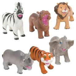 Soft and Squeezable Junior Jungle Safari Animal Playset