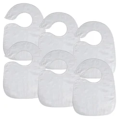 Soft Bibs with Snaps Set of 6