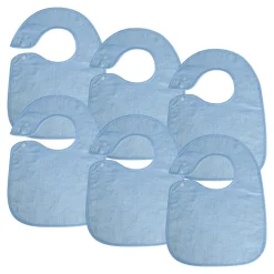 Soft Bibs with Snaps Set of 6
