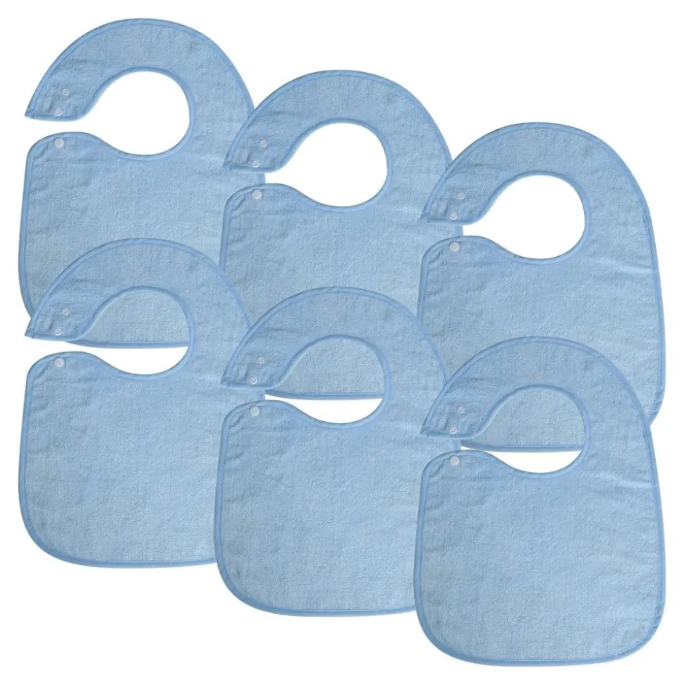 Soft Bibs with Snaps Set of 6