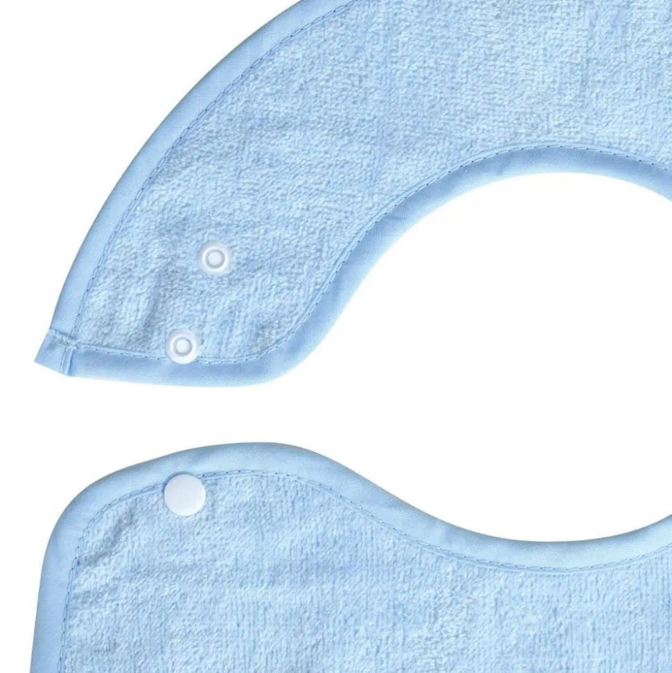 Soft Bibs with Snaps Set of 6