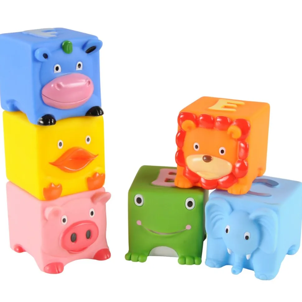 Soft Critters Pop Blocks 6 Pieces