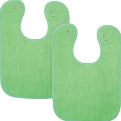 Soft Easy to Clean Bibs Green Set of 12