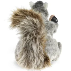 Soft Gray Squirrel Hand Puppet