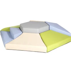 Soft Toddler Hexagon Climber in Natural Colors