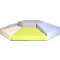 Soft Toddler Hexagon Climber in Natural Colors