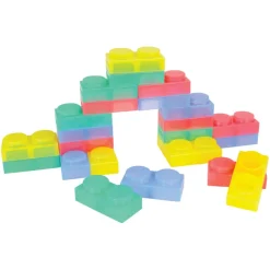 Soft Transparent Bendable Bricks 24 Pieces