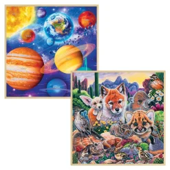 Solar System & Desert Friends 48-Piece Fun Facts Puzzles