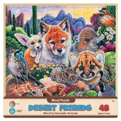 Solar System & Desert Friends 48-Piece Fun Facts Puzzles