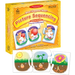 Solve What Happens Next Picture Sequencing Three Scene Puzzle Game
