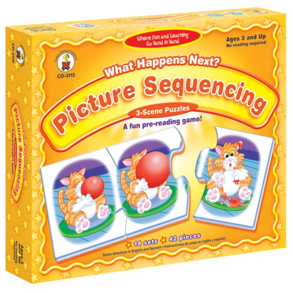 Solve What Happens Next Picture Sequencing Three Scene Puzzle Game