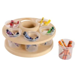 Spinning Tabletop Art Storage