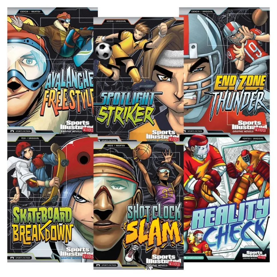 Sports Illustrated Kids: Action Packed Graphic Novels Level K- Set of 6