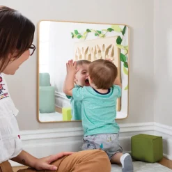 Square Mounted Wall Mirror
