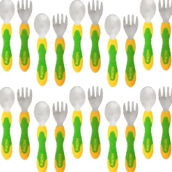 Stainless Steel Toddler Fork and Spoon Set of 10