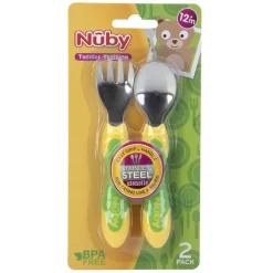 Stainless Steel Toddler Fork and Spoon Set of 10