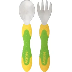 Stainless Steel Toddler Fork and Spoon Set of 10